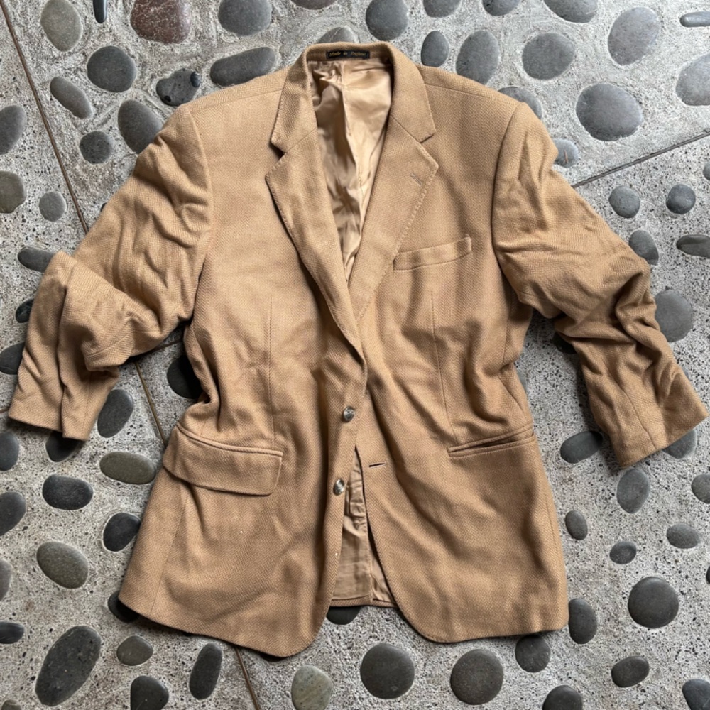 Johnstons of Elgin Tan Cashmere Blazer